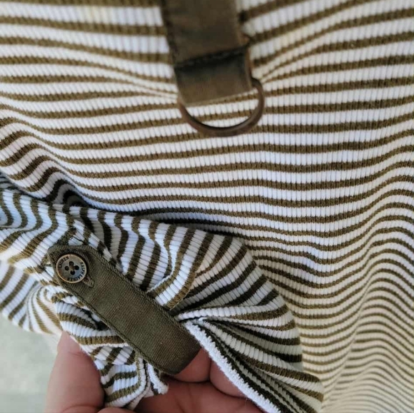 Lauren Ralph Lauren Brown Striped Women's Top - Picture 8 of 11